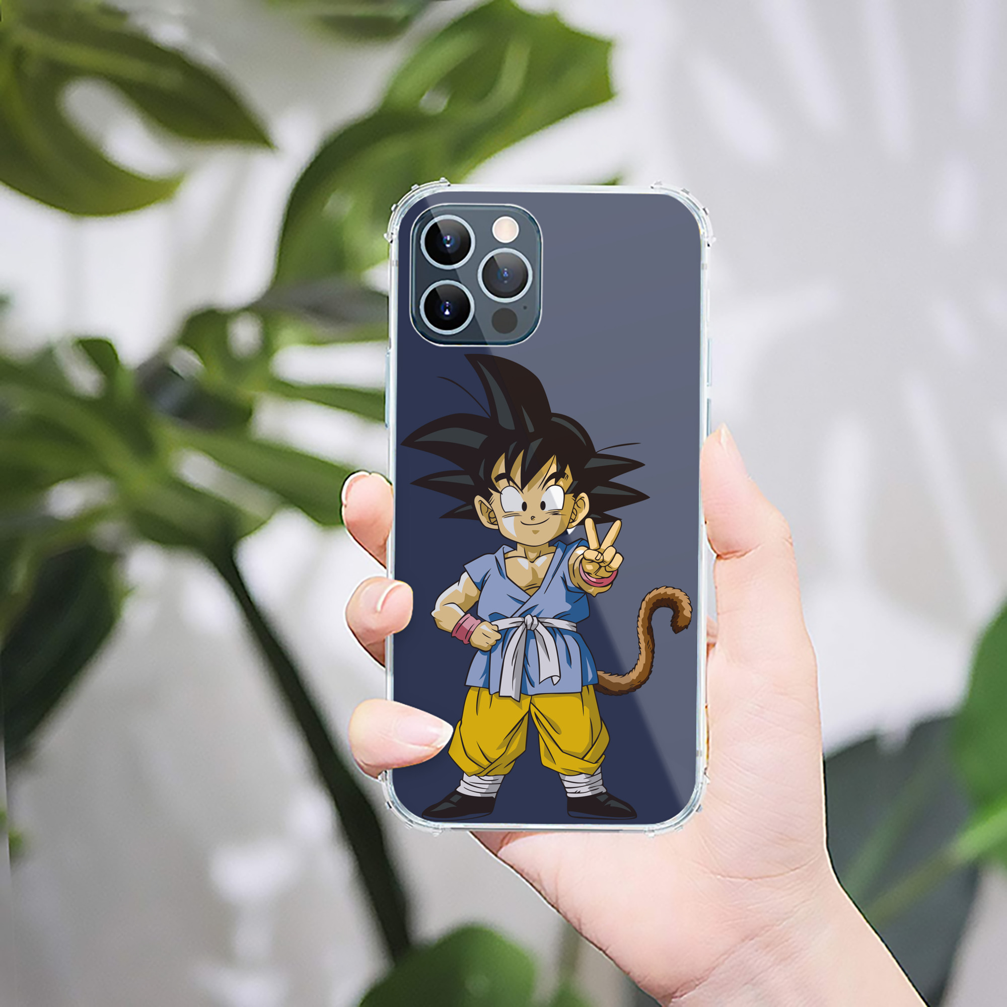 （画像用） ドラゴンボール 孫悟空（そん ごくう）Son Goku カカロット DRAGON BALL Kakarotto 【iPhone 12シリーズ対応】透明スマホケース（クリアソフトケース）
